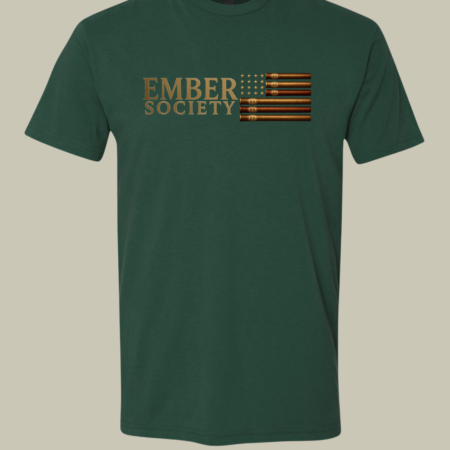 Churchill Cigar Flag Tee | Forest Green | Big & Tall